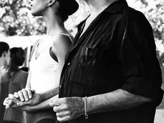 photographe-montpellier-portrait-Bejart-et-la-danseuse-Montpellier-1994-Arnaud-Caravielhe-photographe